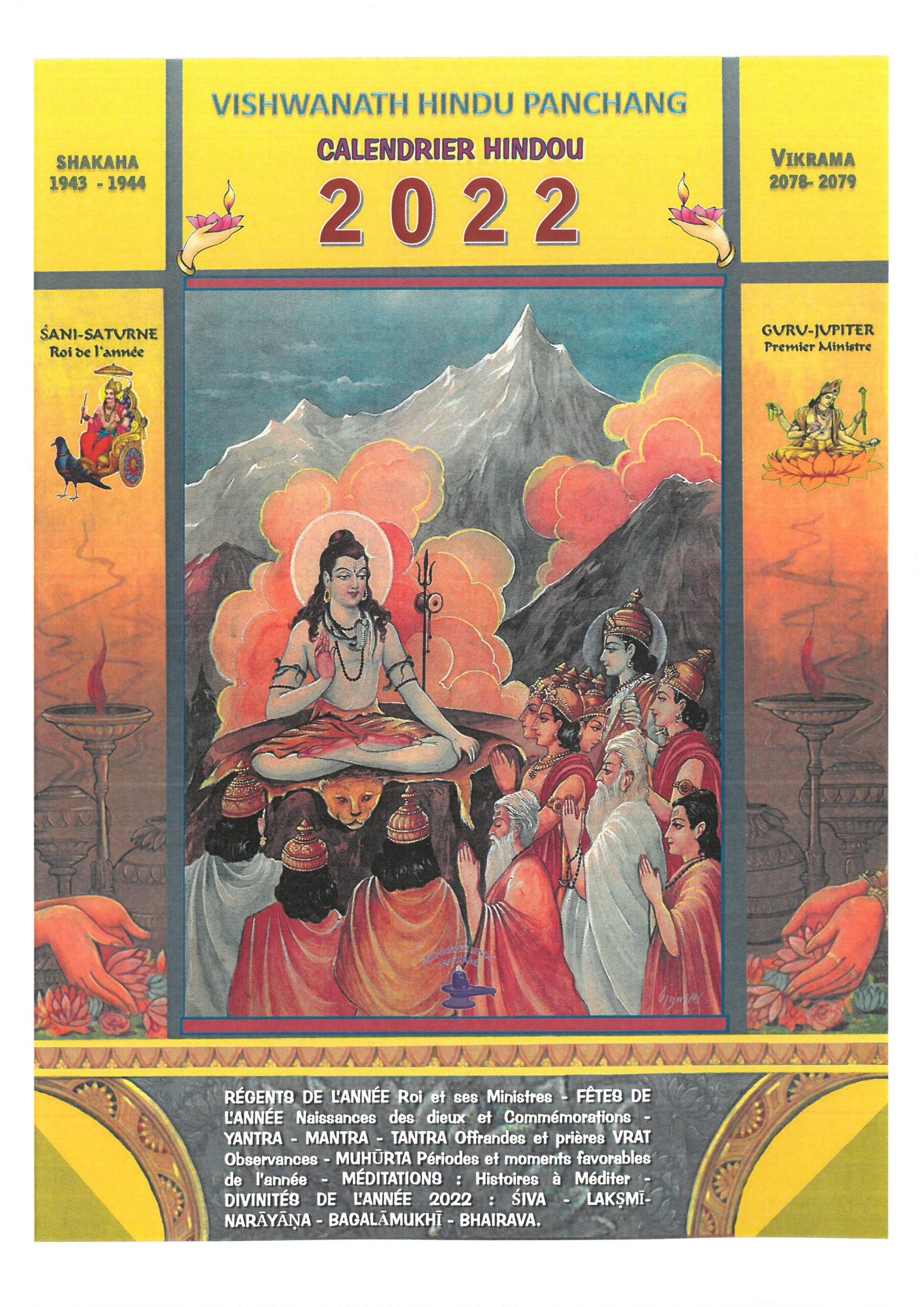 Vishwanath Hindu Panchang – Calendrier Hindou 2022